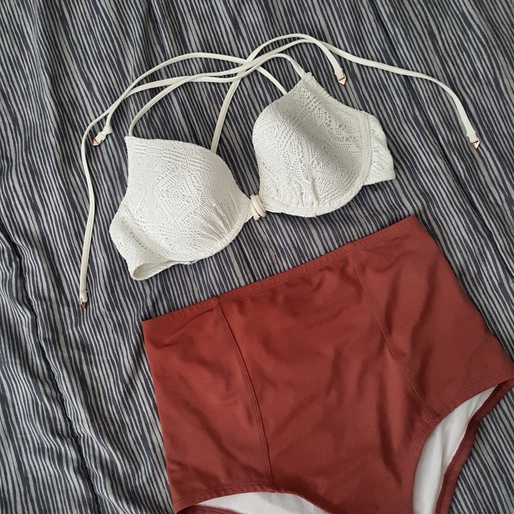 White bikini top